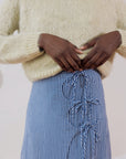 ELDI SKIRT | indigo gingham | organic