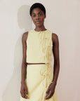 TAHINI TOP | butter | organic + earth dyed