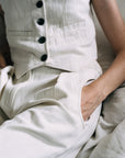 SLOANE TROUSER | bone denim | organic
