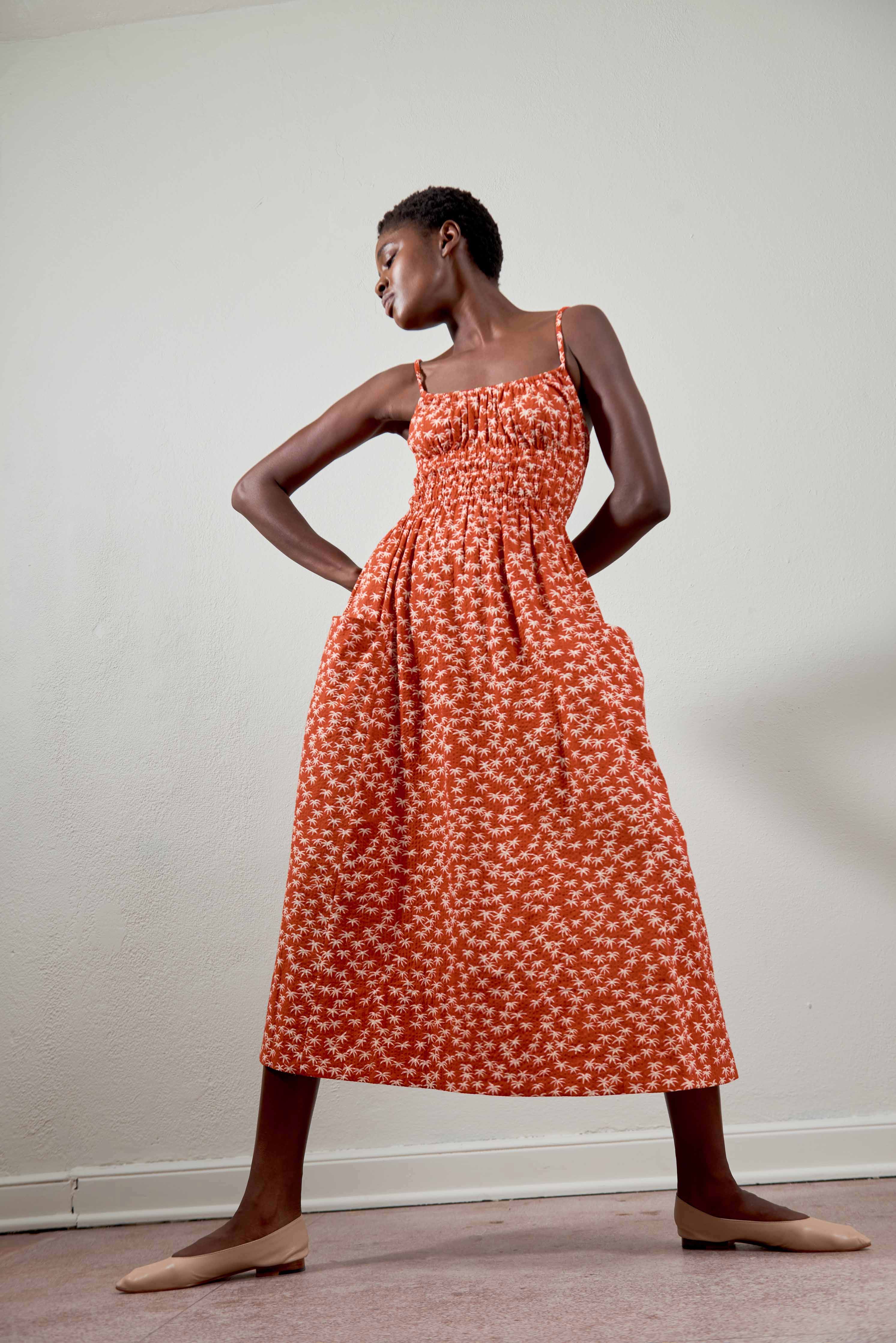 MATCHA DRESS | palm | organic – Maria Stanley