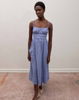 MATCHA DRESS | indigo gingham | organic + earth dyed