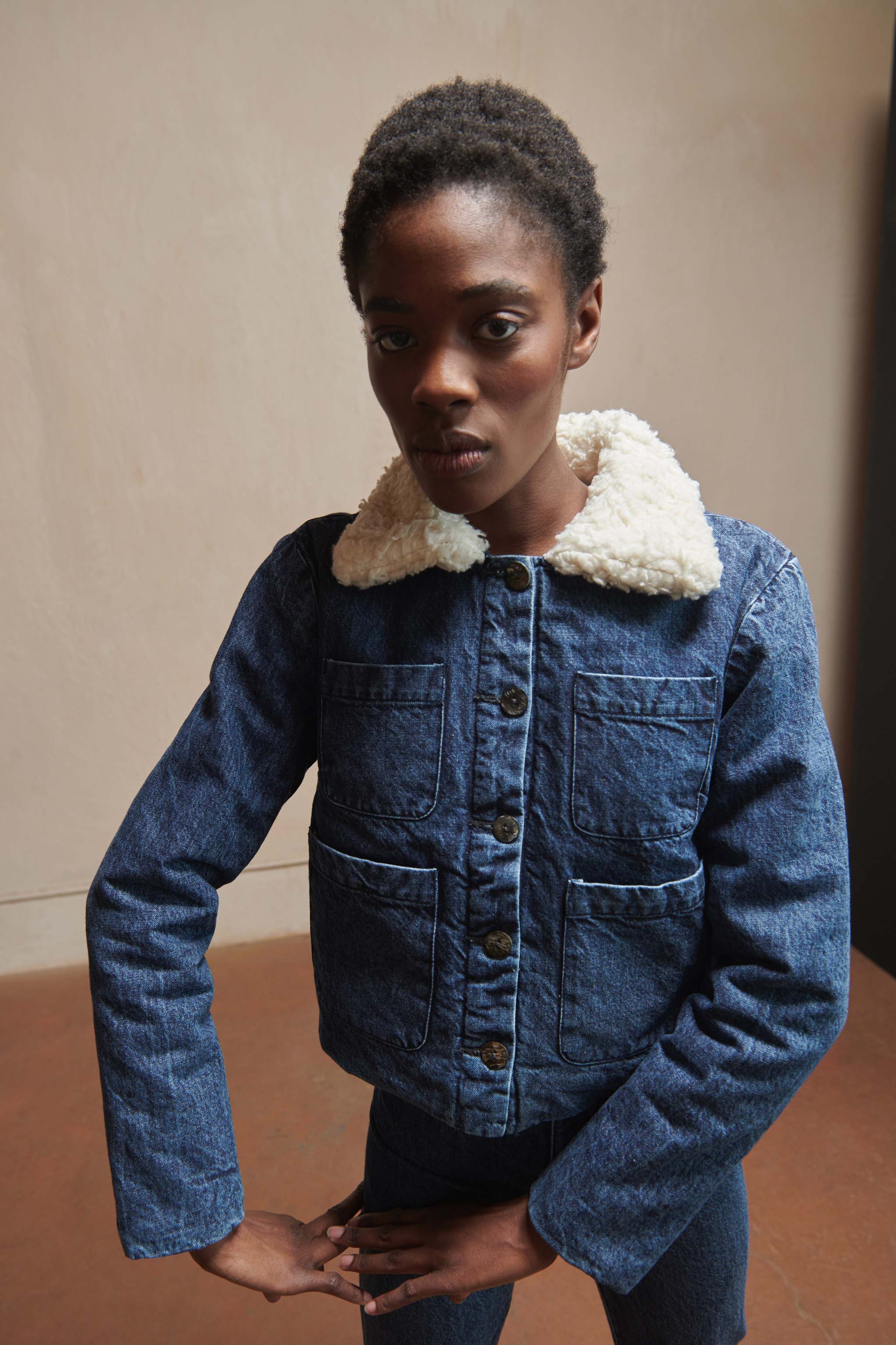 MILO JACKET | denim | organic + earth dyed – Maria Stanley