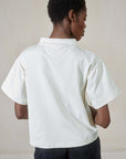 MOCKNECK TEE | ecru | organic + earth dyed