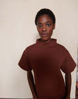 MOCKNECK TEE | maple | organic