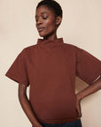MOCKNECK TEE | maple | organic