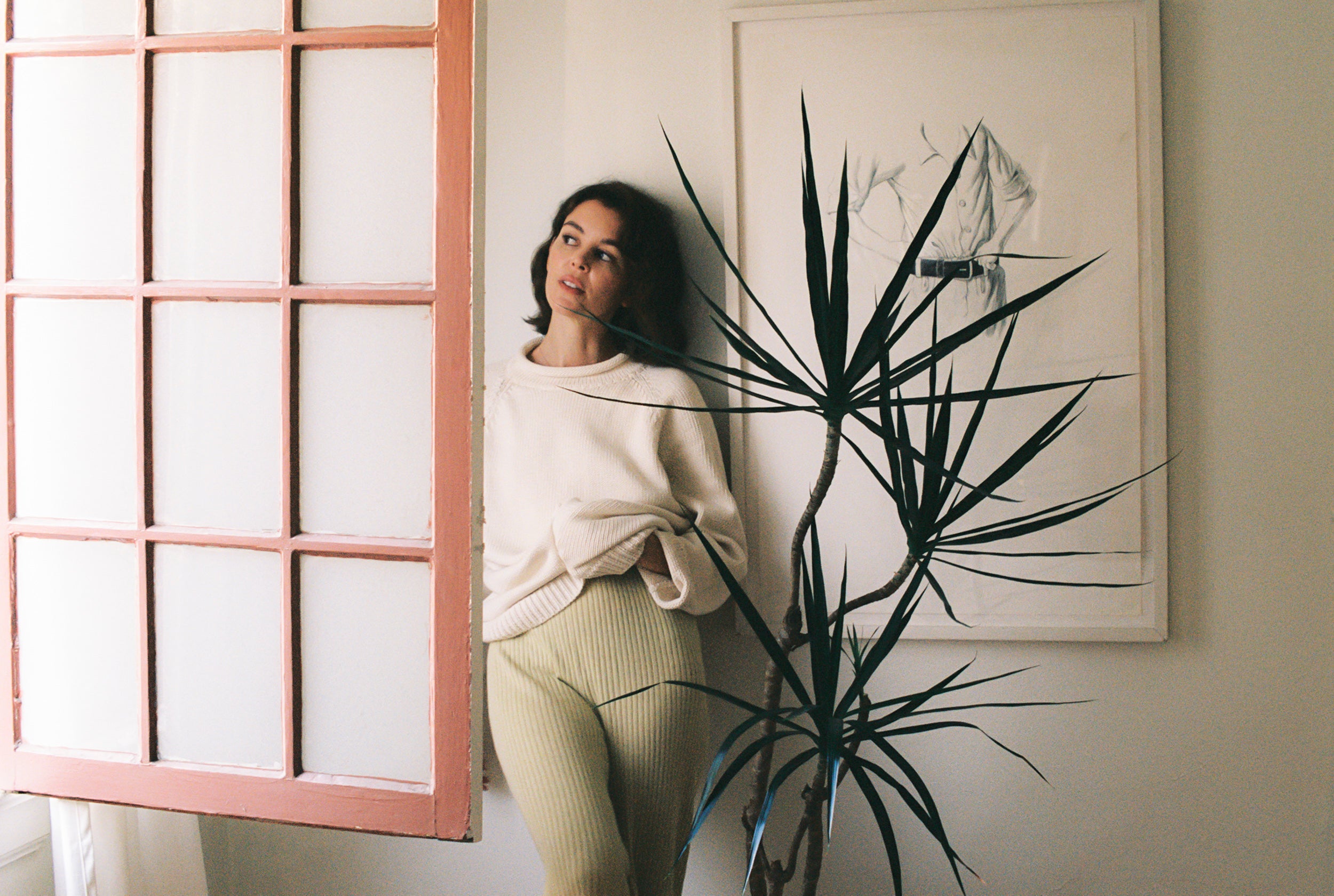 RIBBED GALLO PANT | pear
