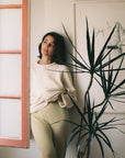 RIBBED GALLO PANT | pear