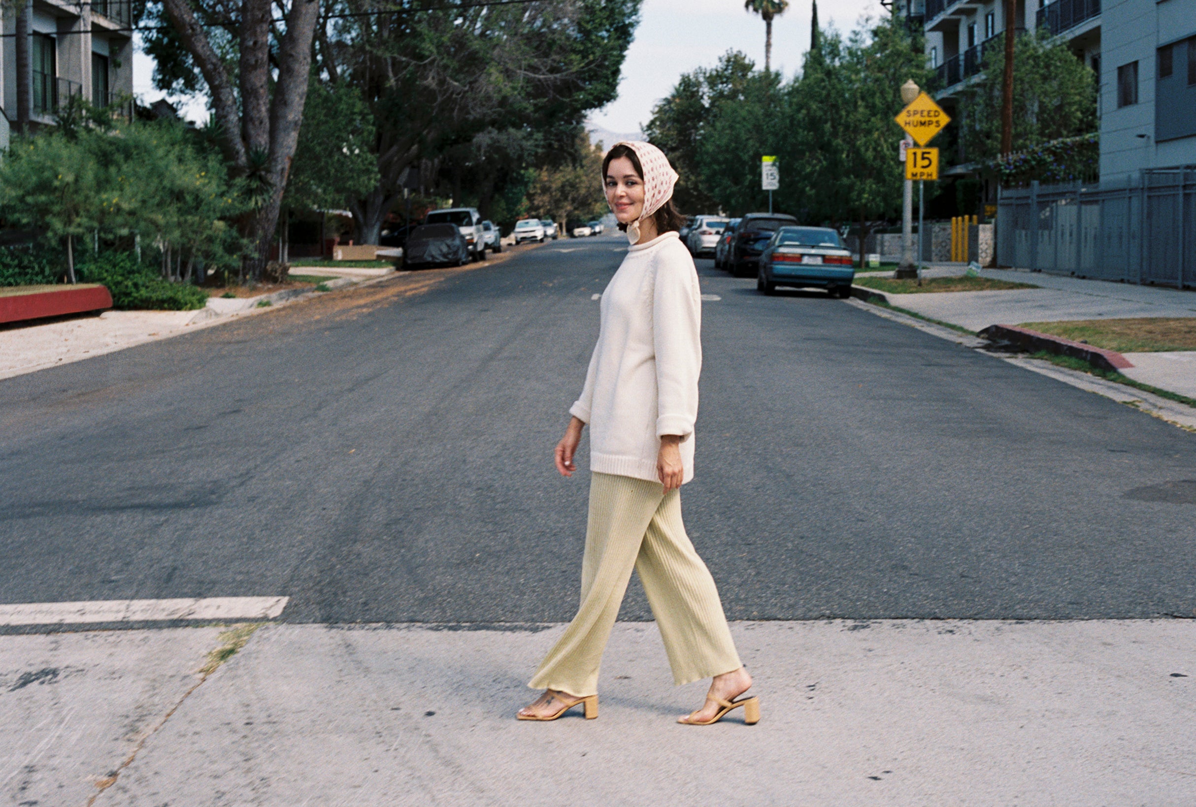 RIBBED GALLO PANT | pear