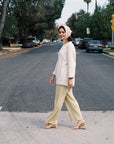 RIBBED GALLO PANT | pear