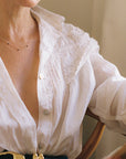 MAYA BLOUSE | bone | organic