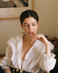 MAYA BLOUSE | bone | organic
