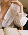 MAYA BLOUSE | bone | organic