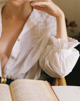 MAYA BLOUSE | bone | organic