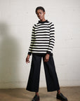 CHUNKY OVERSIZED JUMPER | ecru stripe