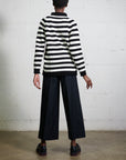 CHUNKY OVERSIZED JUMPER | ecru stripe