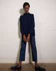 CHUNKY OVERSIZED JUMPER | navy | organic