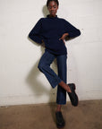 CHUNKY OVERSIZED JUMPER | navy | organic