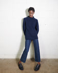 CHUNKY OVERSIZED JUMPER | navy | organic
