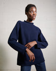 CHUNKY OVERSIZED JUMPER | navy | organic
