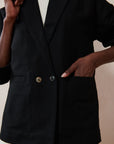 RONIN BLAZER | noir | organic