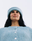 BRUSHED CARDI | indigo | earth dyed