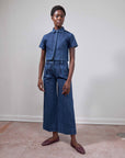 SEBASTIAN TOP | indigo denim | organic