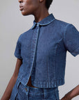 SEBASTIAN TOP | indigo denim | organic