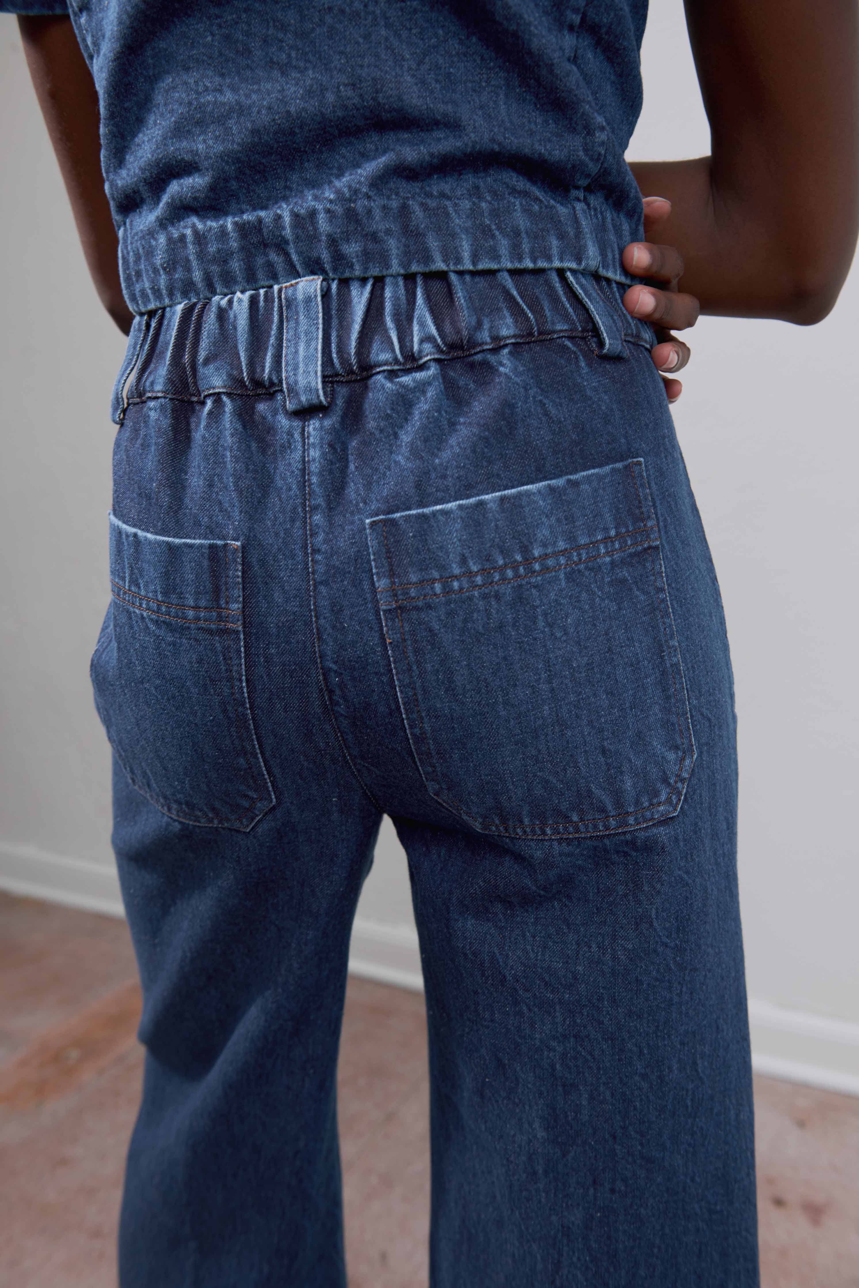 SLOANE TROUSER | indigo denim | organic