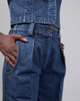 SLOANE TROUSER | indigo denim | organic