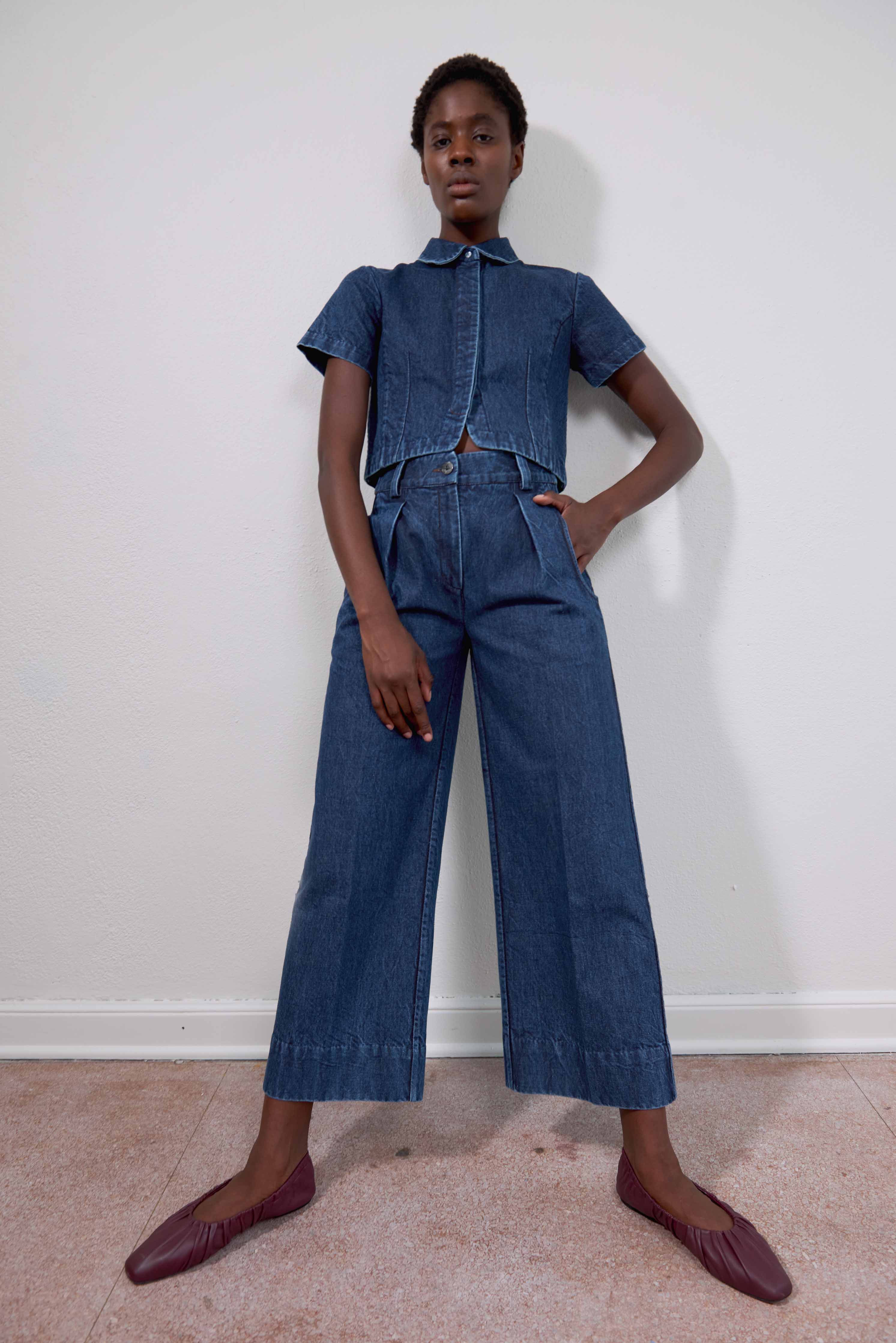 SLOANE TROUSER | indigo denim | organic