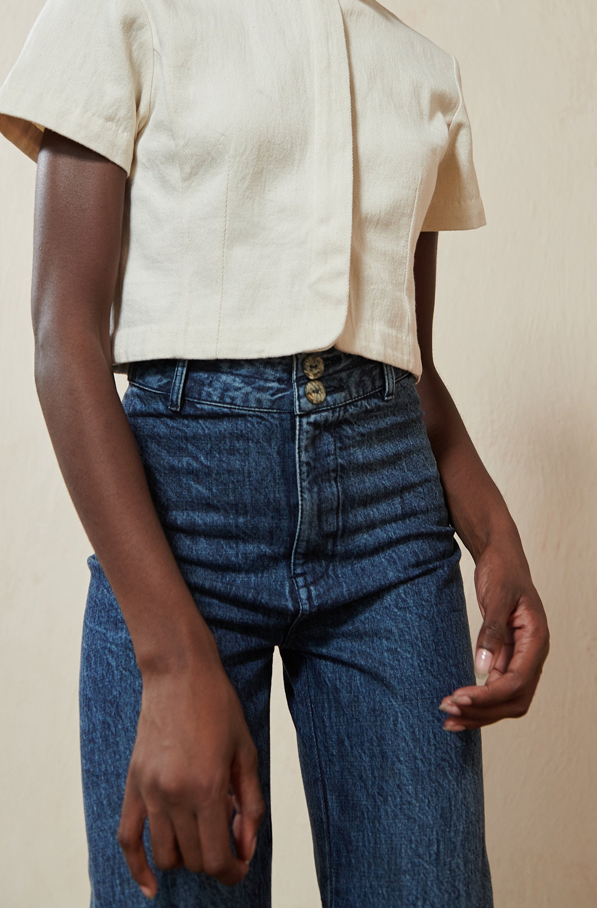 LUNA PANT 2.0 | denim | organic + earth dyed
