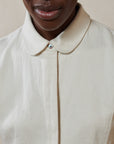 SEBASTIAN TOP | bone denim | organic + undyed