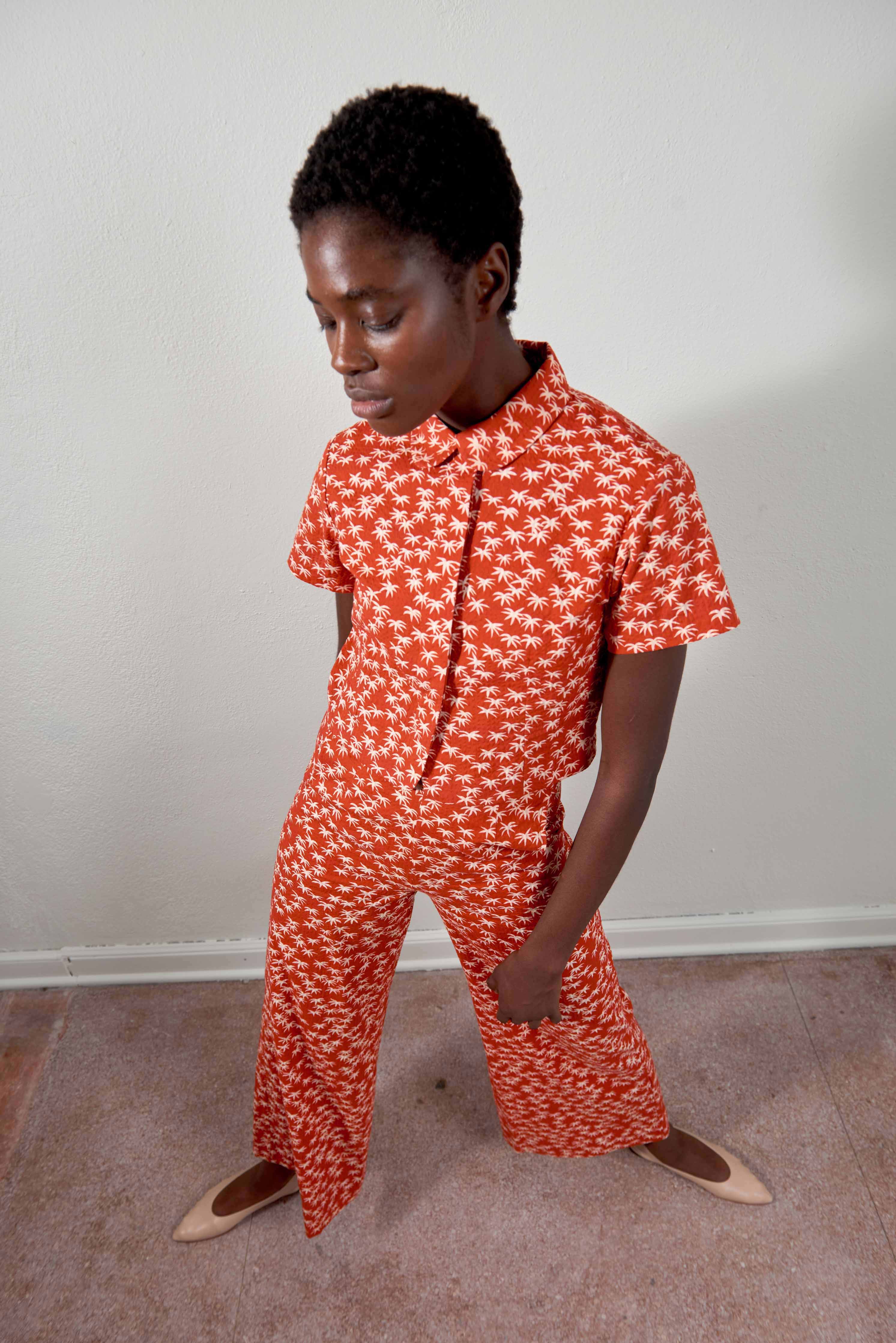 SEBASTIAN TOP | palm | organic – Maria Stanley