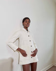 CONRAD CHORE COAT | bone denim | organic + undyed