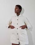 CONRAD CHORE COAT | bone denim | organic + undyed
