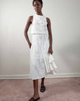 TAHINI TOP | salt gingham | organic