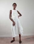TAHINI TOP | salt gingham | organic