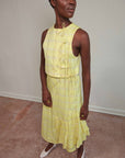 TAHINI TOP | citron plaid | organic