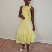 RUIE SKIRT | citron plaid | organic