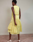 TAHINI TOP | citron plaid | organic