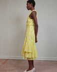 TAHINI TOP | citron plaid | organic