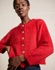 BRUSHED CARDI | piquillo