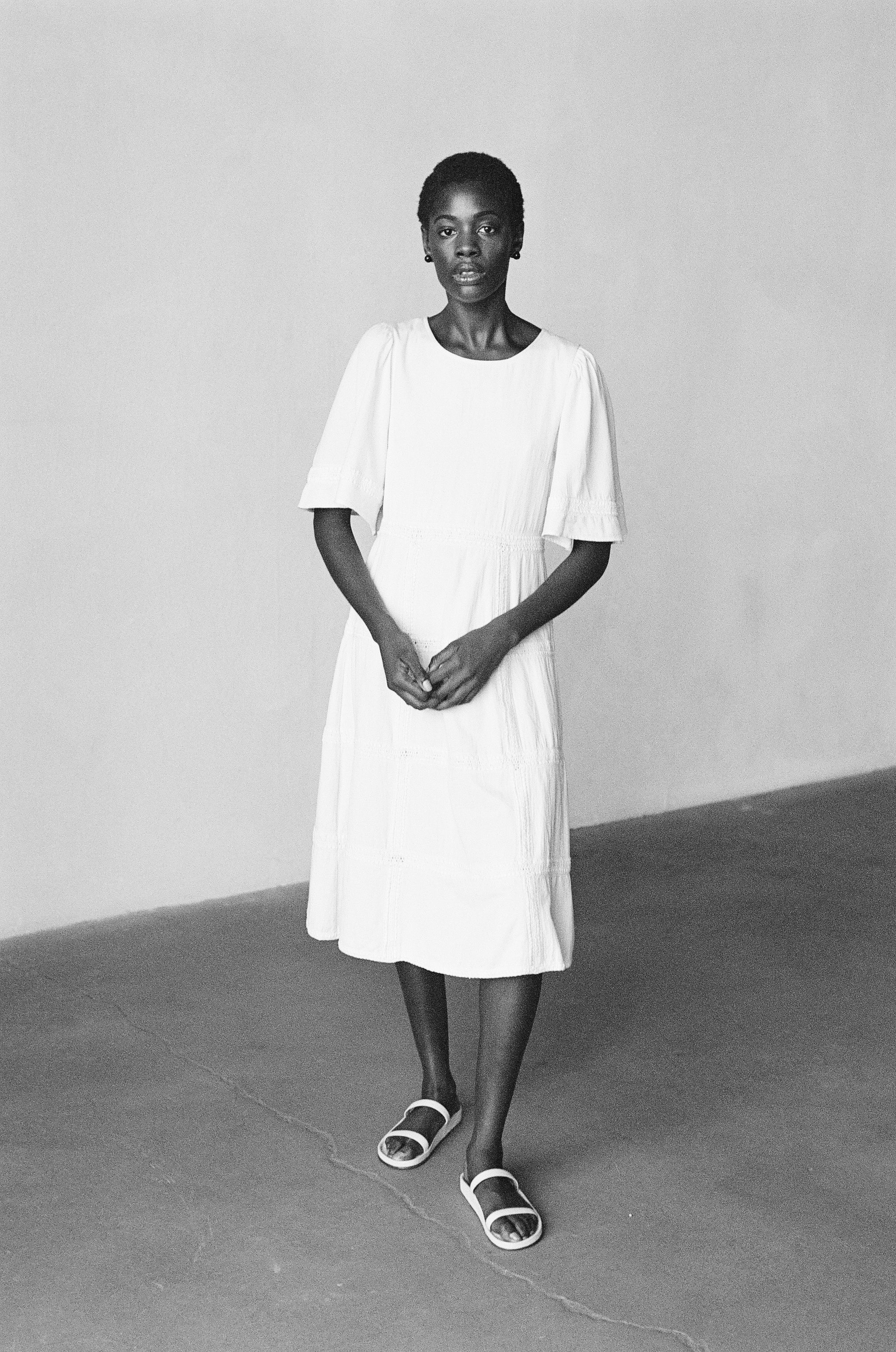 ZOEY DRESS | bone | organic + undyed