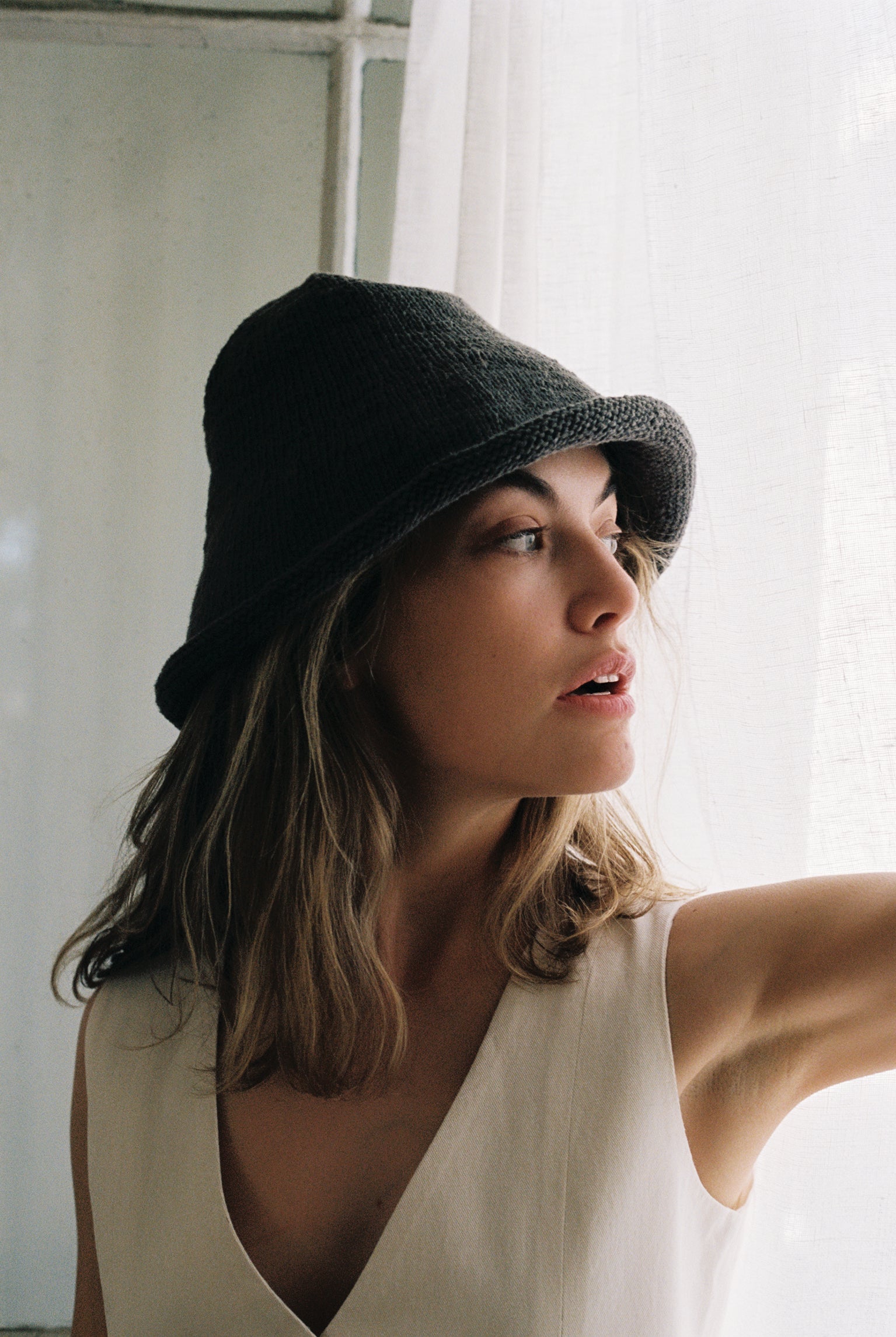 HILL HAT | charcoal | organic + earth dyed – Maria Stanley