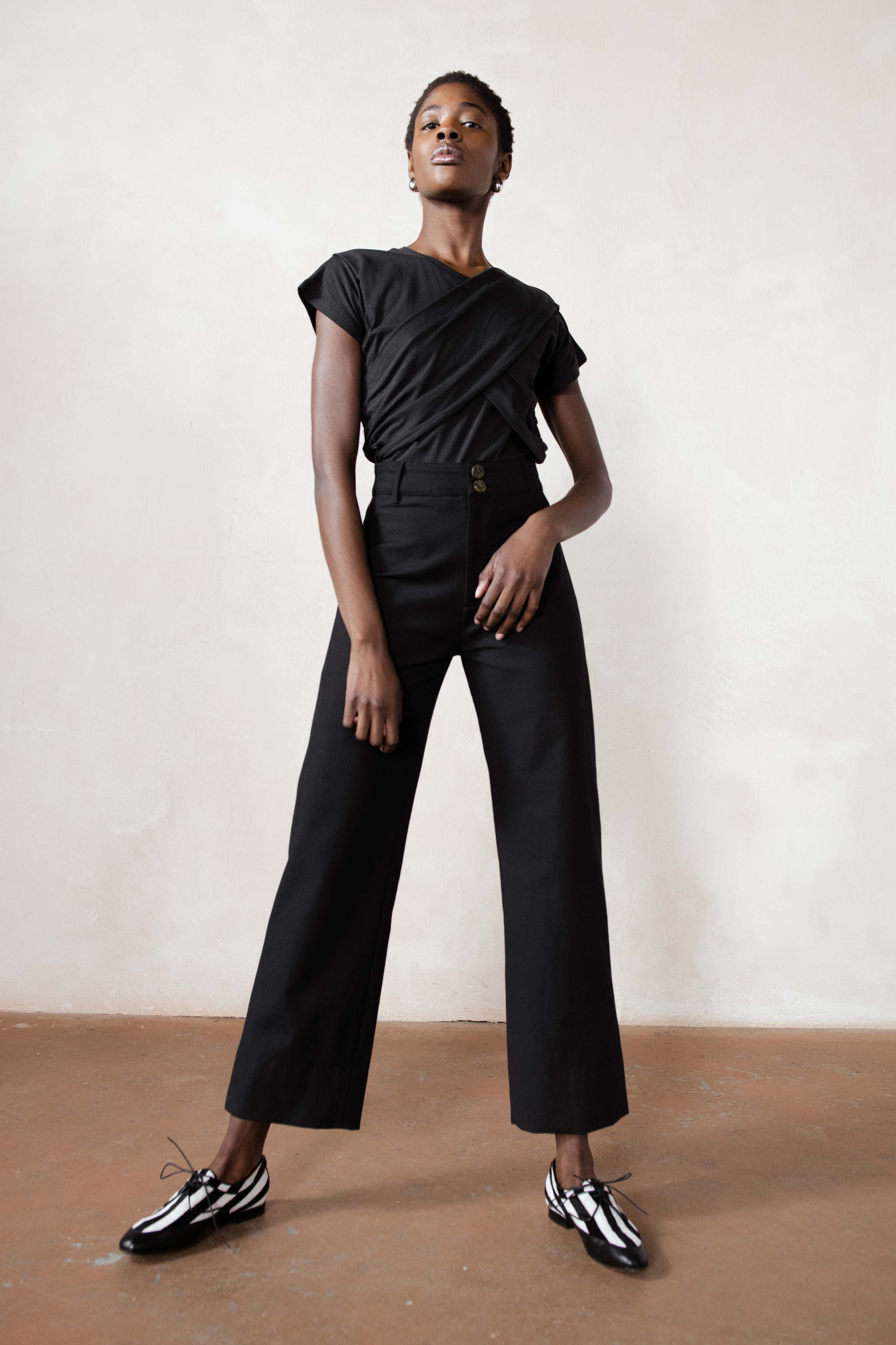NORA TOP | noir | organic