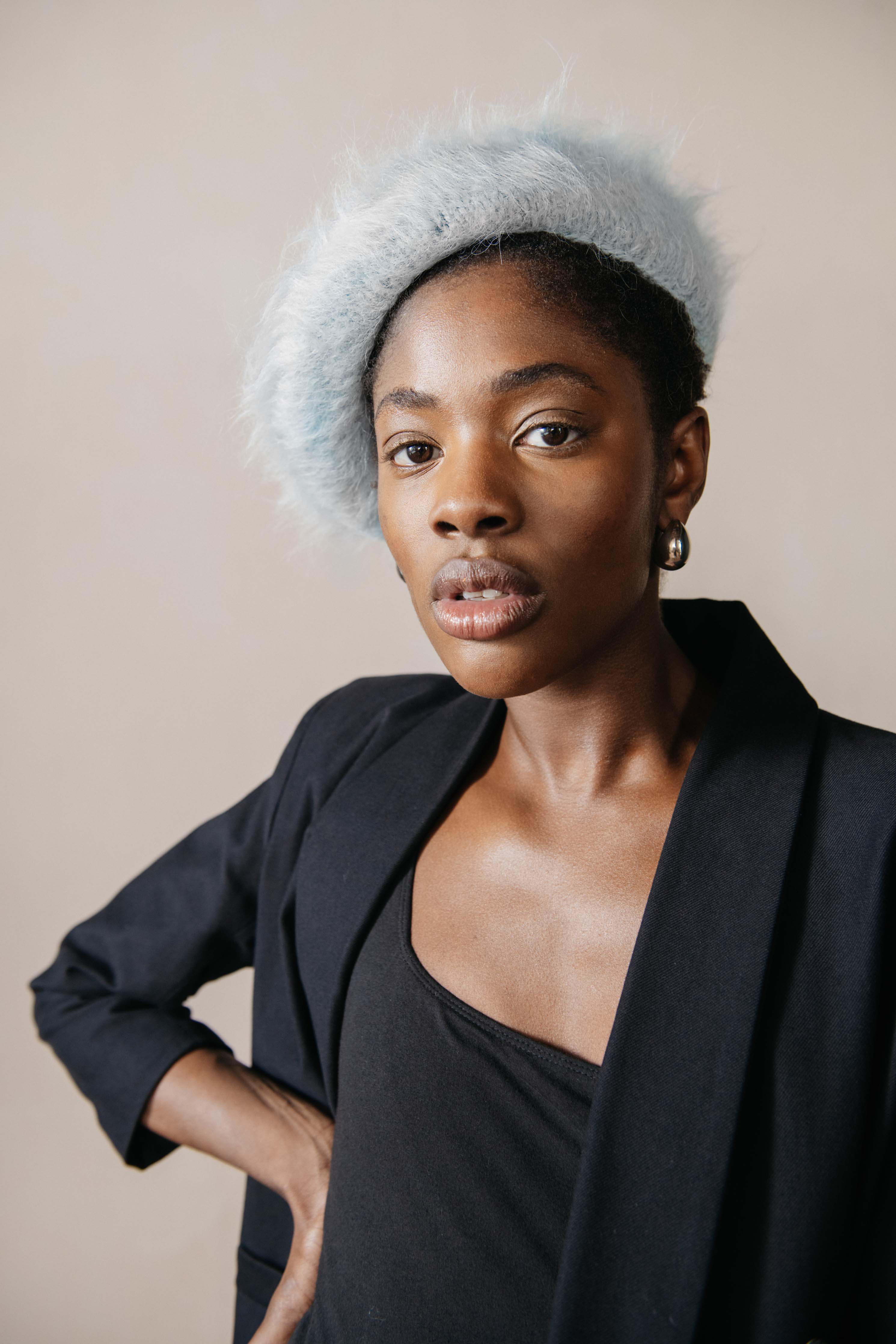 BRUSHED BERET indigo earth dyed – Maria Stanley