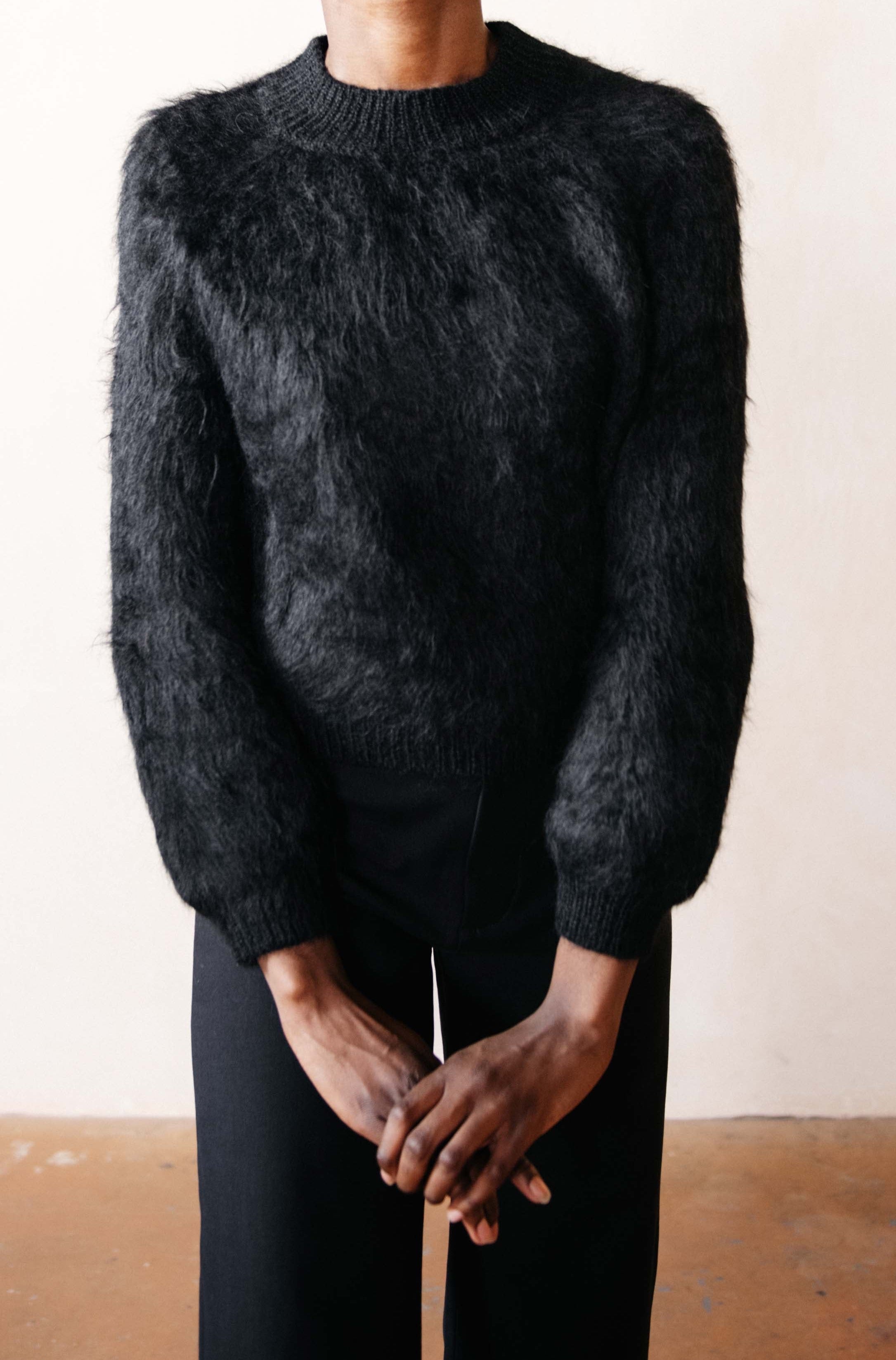 fur sweater mens