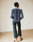 ALMOND BLOUSE | dotted navy | WAREHOUSE SALE