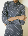 JORDAN DRESS | dotted navy | WAREHOUSE SALE