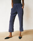 KHELLER TROUSER | dotted navy